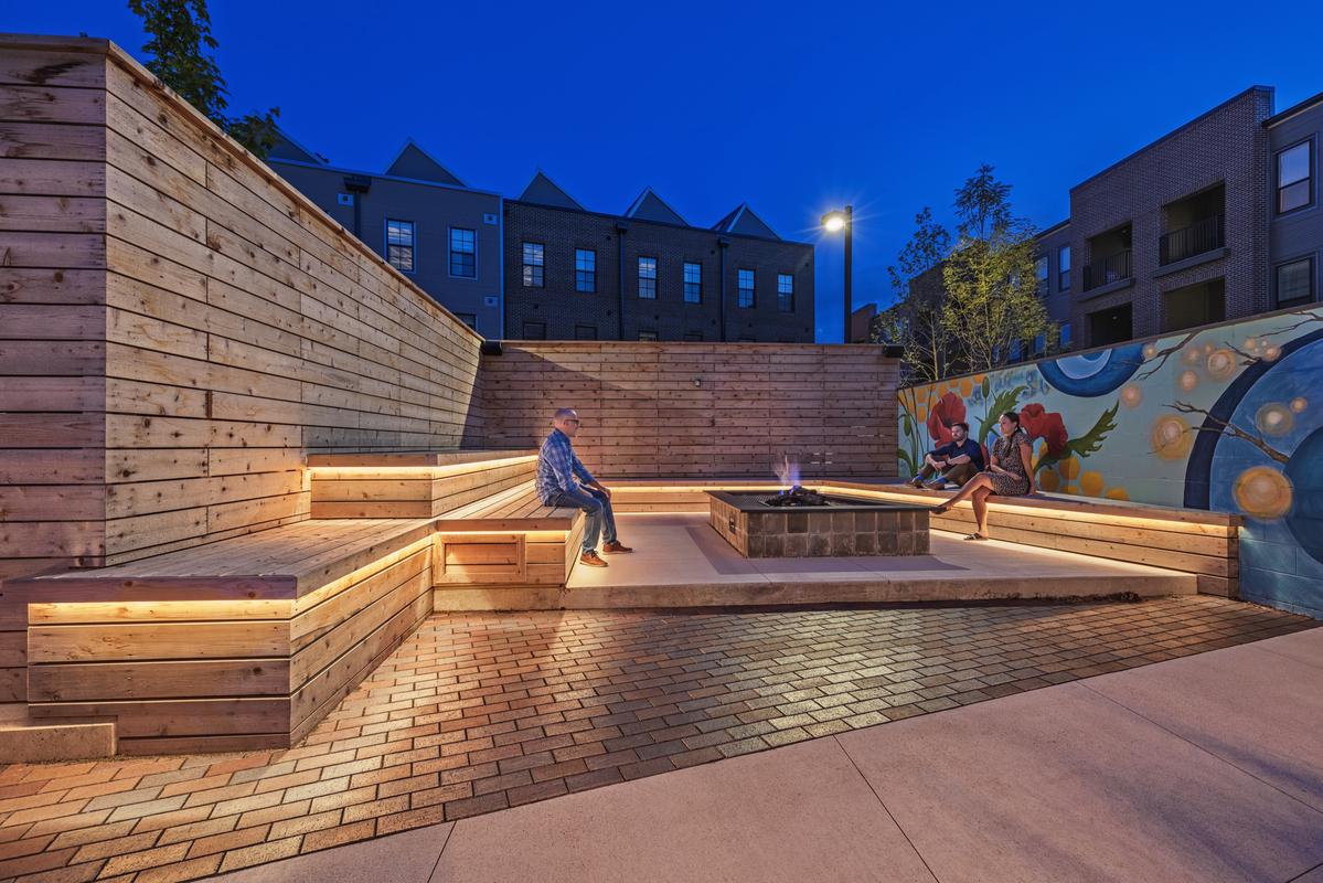 mixed-use residential development EDGE designed courtyard