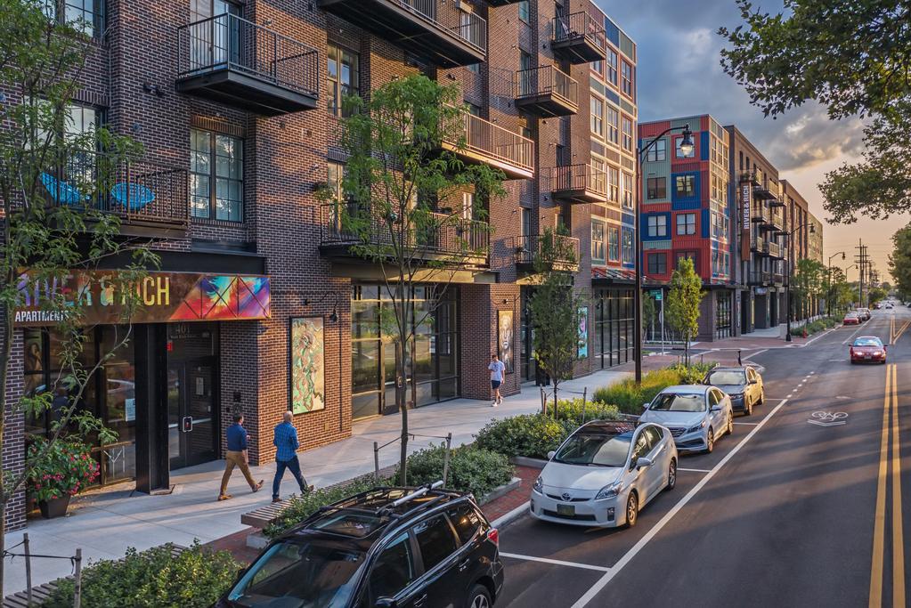 mixed-use residential development EDGE designed streetscape