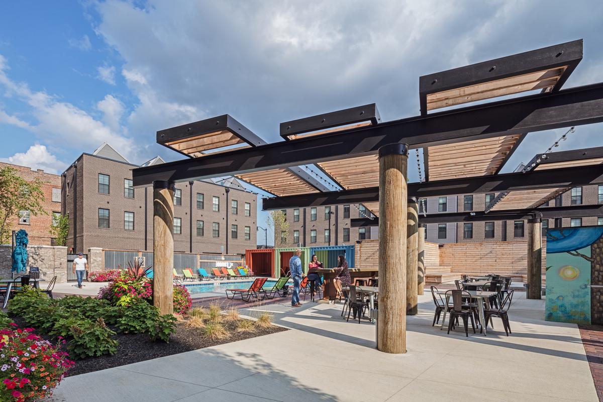 mixed-use residential development EDGE designed community space