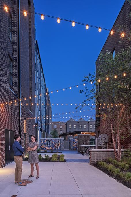 mixed-use residential development EDGE designed courtyard
