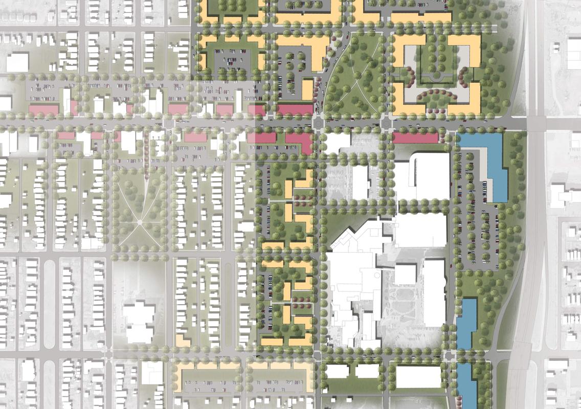 The West Franklinton Plan rendering by EDGE